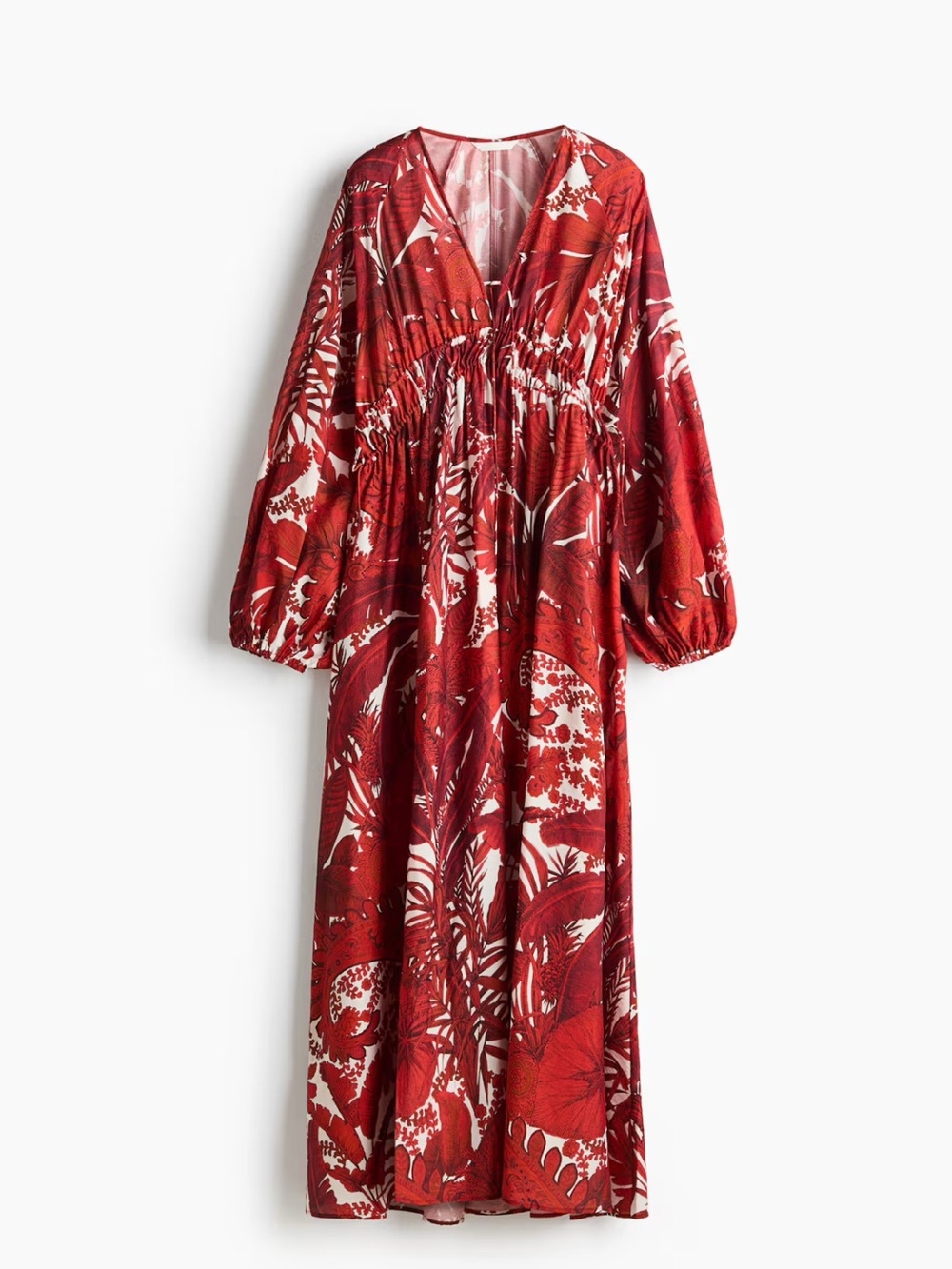 BALLOON-SLEEVED TUNIC DRESS
